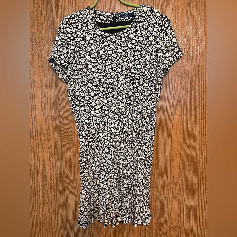 Floral Brown and Cream Dress